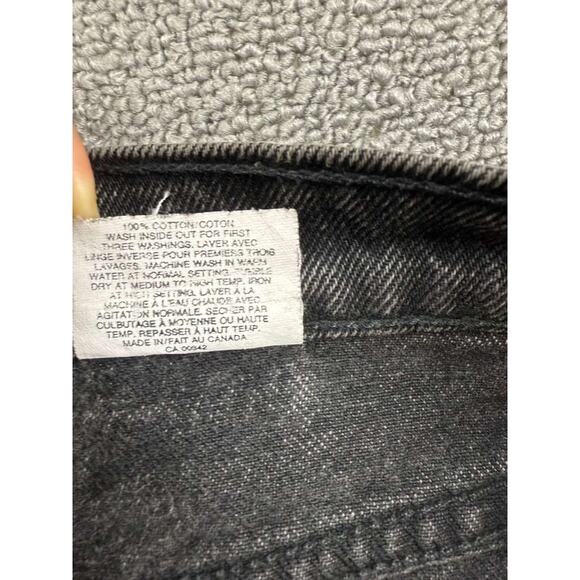 Vintage 90 Levis Jeans Women 25 Black 512 Slim Tapered Leg Cotton Canada Made - Picture 9 of 9